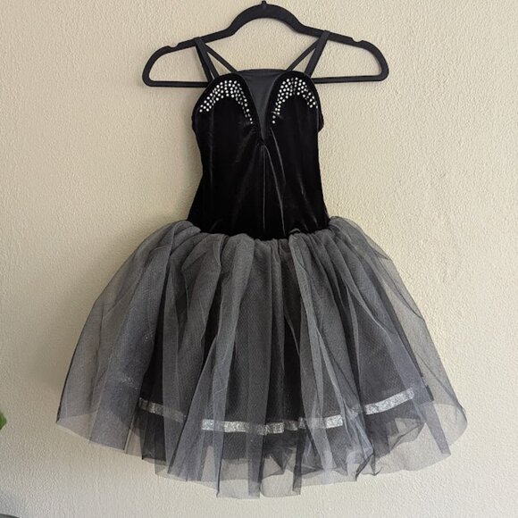 Weissman Black Silver You Are Not Alone Dance Costume - Size Medium Child - Picture 2 of 10